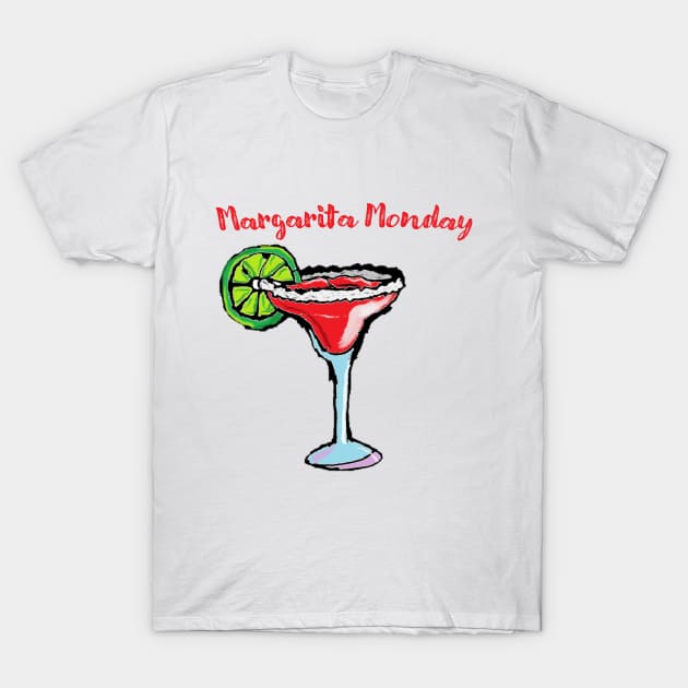 Margarita Monday Cocktail T-Shirt by Jeline King